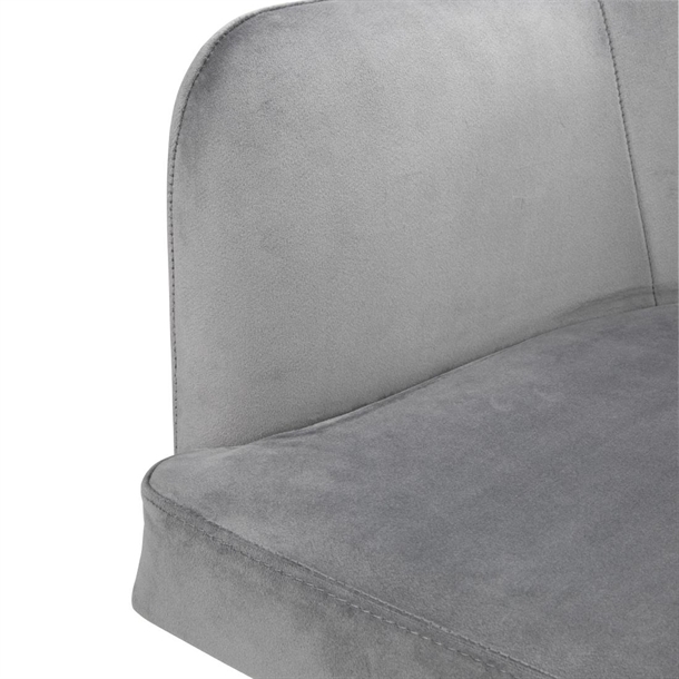 Bolero Lia Velvet Chairs Grey (2 Pack) Bolero Lia Velvet Chairs Grey (2 Pack)