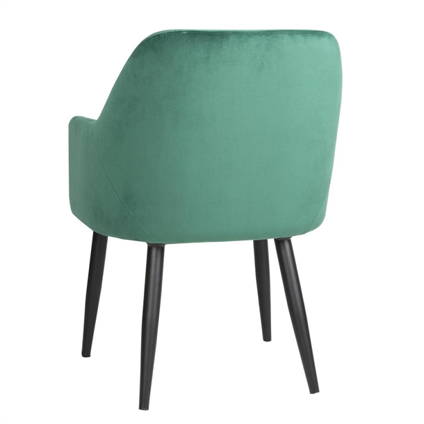 Bolero Lia Velvet Chairs Dark Green (2 Pack) Bolero Lia Velvet Chairs Dark Green (2 Pack)