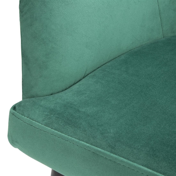 Bolero Lia Velvet Chairs Dark Green (2 Pack) Bolero Lia Velvet Chairs Dark Green (2 Pack)