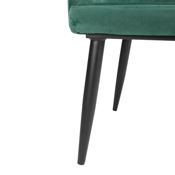 Bolero Lia Velvet Chairs Dark Green (2 Pack) Bolero Lia Velvet Chairs Dark Green (2 Pack)