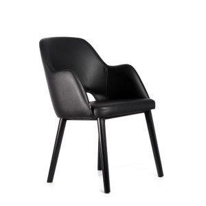 Furnlink Durafurn Sorbet Arm Chair Black (2 Pack)