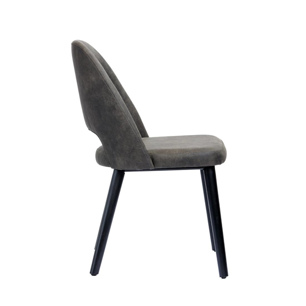 Furnlink Durafurn Semifreddo Chair Charcoal (2 Pack)