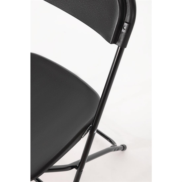 Bolero PP Folding Chairs Black (10 Pack)