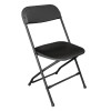 Bolero PP Folding Chairs Black (10 Pack)