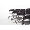 Bolero PP Folding Chairs Black (10 Pack)