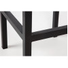 Bolero Black Steel & Acacia Wood Bar Stools (2 Pack)