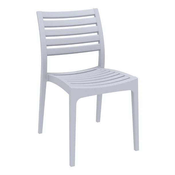 Furnlink Siesta Exclusive Ares Chair - Silver Grey (2 Pack)