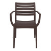 Furnlink Siesta Exclusive Artemis Armchair - Chocolate (2 Pack)