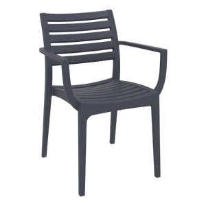 Furnlink Siesta Exclusive Artemis Armchair - Anthracite (2 Pack)