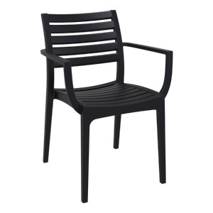 Furnlink Siesta Exclusive Artemis Armchair - Black (2 Pack)