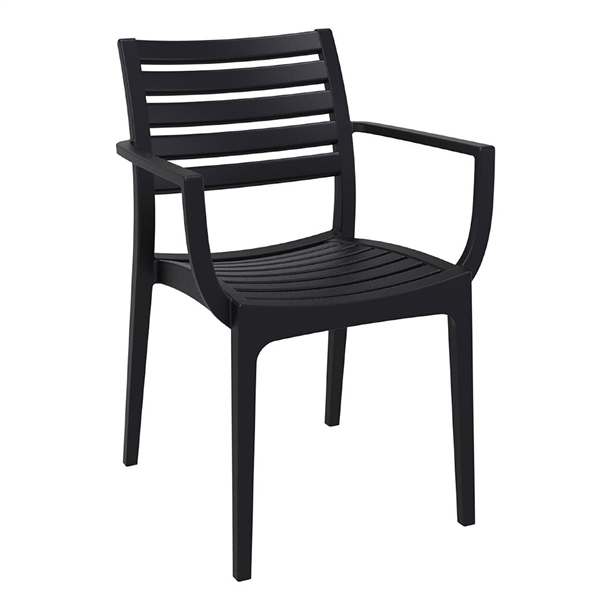Furnlink Siesta Exclusive Artemis Armchair - Black (2 Pack) Furnlink Siesta Exclusive Artemis Armchair - Black (2 Pack)