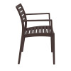 Furnlink Siesta Exclusive Artemis Armchair - Chocolate (2 Pack)