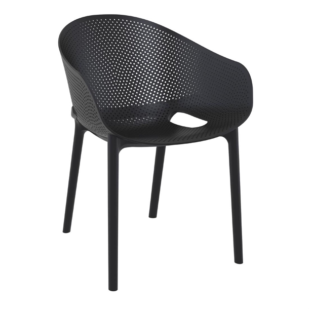 Furnlink Siesta Exclusive Sky Pro Chair - Black (2 Pack) Furnlink Siesta Exclusive Sky Pro Chair - Black (2 Pack)
