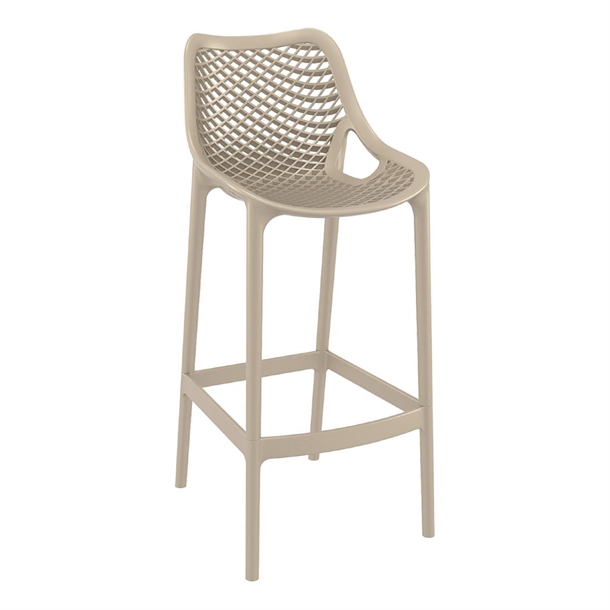 Furnlink Siesta Exclusive Air Barstool 75 - Taupe (2 Pack)