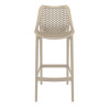 Furnlink Siesta Exclusive Air Barstool 75 - Taupe (2 Pack)