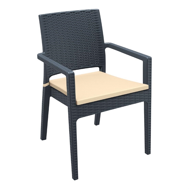 Furnlink Siesta Exclusive Ibiza Armchair Anthracite with Beige Cushion (2 Pack) Furnlink Siesta Exclusive Ibiza Armchair Anthracite with Beige Cushion (2 Pack)