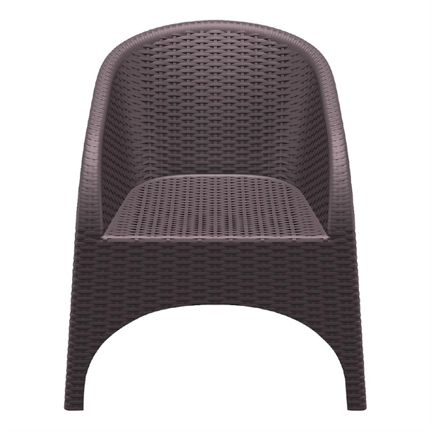 Furnlink Aruba Armchair - Chocolate (2 Pack)