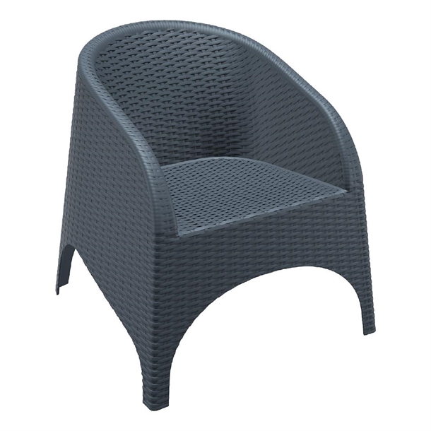 Furnlink Aruba Armchair - Anthracite (2 Pack)