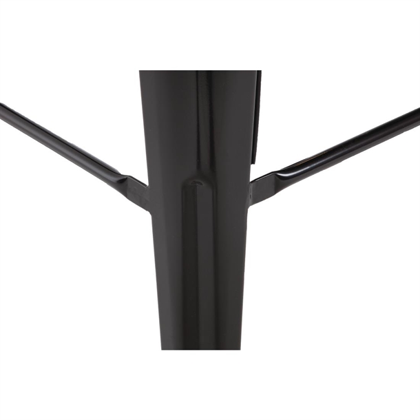 Bolero High Metal Bar Stools Black (4 Pack)
