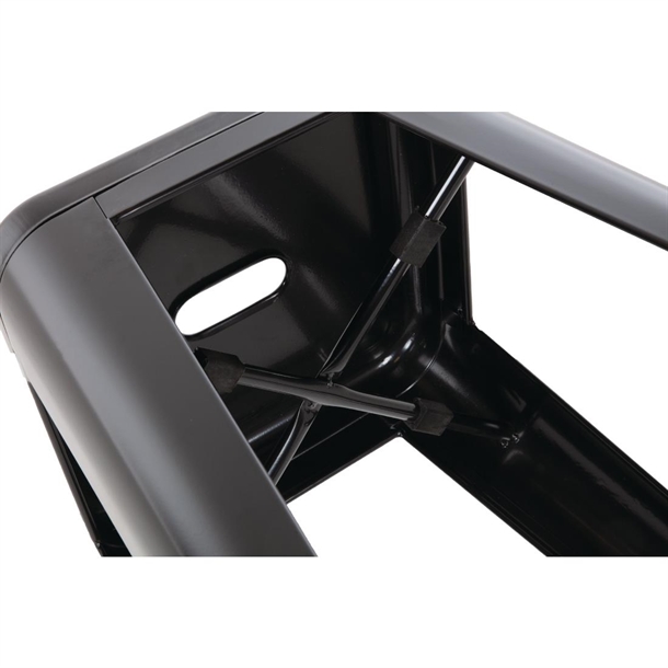 Bolero High Metal Bar Stools Black (4 Pack)