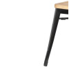 Bolero Bistro Metal Low Bar Stool with Wooden Seat Pad Black (Pack of 4) Bolero Bistro Metal Low Bar Stool with Wooden Seat Pad Black (Pack of 4)