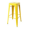 Bolero Bistro Metal High Bar Stool Yellow (4 Pack)