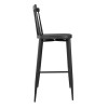 Bolero Windsor Aluminium Black High Stools (2 Pack)