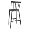 Bolero Windsor Aluminium Black High Stools (2 Pack)