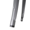 Bolero Bistro Metal Square Bar Table Gun Metal Grey with Wooden Top 600mm Bolero Bistro Metal Square Bar Table Gun Metal Grey with Wooden Top 600mm