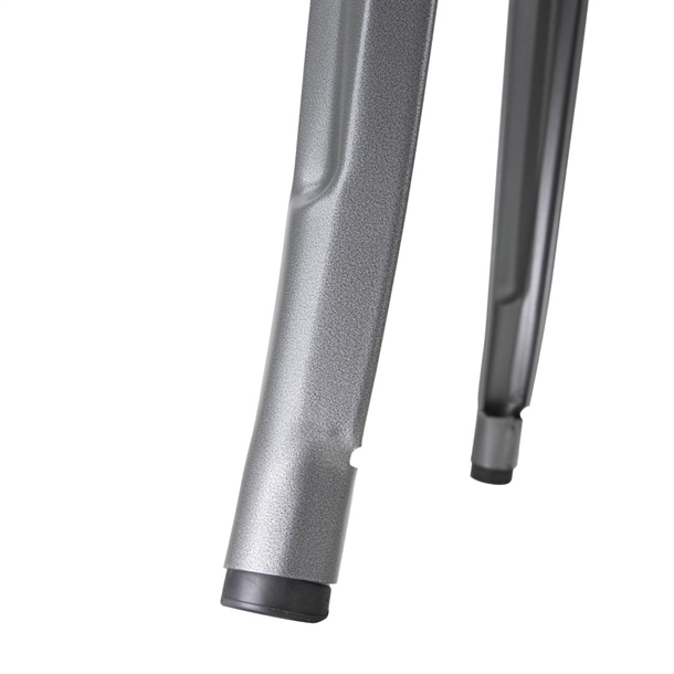 Bolero Bistro Metal Square Bar Table Gun Metal Grey with Wooden Top 600mm Bolero Bistro Metal Square Bar Table Gun Metal Grey with Wooden Top 600mm
