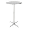 Bolero Flip Top Poseur Table Stainless Steel