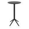 Furnlink Siesta Sky Folding BAR Table 60 Round - Black