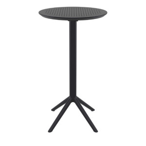 Furnlink Siesta Sky Folding BAR Table 60 Round - Black