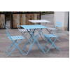 Bolero Grey Square Pavement Style Steel Table Bolero Grey Square Pavement Style Steel Table