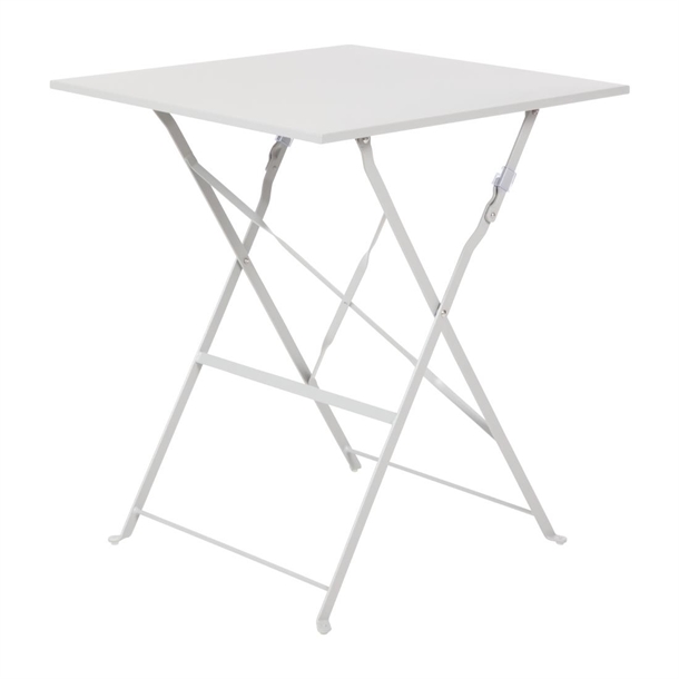 Bolero Grey Square Pavement Style Steel Table Bolero Grey Square Pavement Style Steel Table