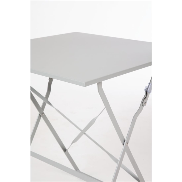 Bolero Grey Square Pavement Style Steel Table Bolero Grey Square Pavement Style Steel Table