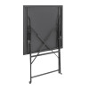Bolero Black Square Pavement Style Steel Table Bolero Black Square Pavement Style Steel Table