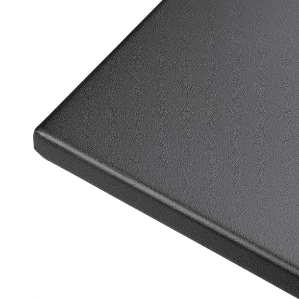 Bolero Black Square Pavement Style Steel Table Bolero Black Square Pavement Style Steel Table