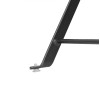 Bolero Black Square Pavement Style Steel Table Bolero Black Square Pavement Style Steel Table