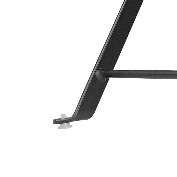 Bolero Black Square Pavement Style Steel Table Bolero Black Square Pavement Style Steel Table