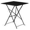 Bolero Black Square Pavement Style Steel Table Bolero Black Square Pavement Style Steel Table
