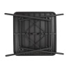 Bolero Square Slatted Steel Table Black 700mm Bolero Square Slatted Steel Table Black 700mm