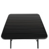 Bolero Square Slatted Steel Table Black 700mm Bolero Square Slatted Steel Table Black 700mm