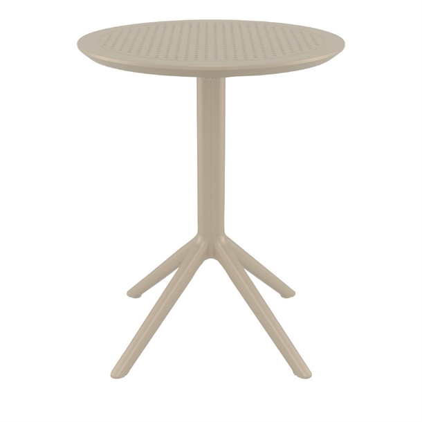 Furnlink Siesta Sky Folding Table 60 Round - Taupe