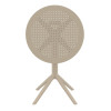 Furnlink Siesta Sky Folding Table 60 Round - Taupe