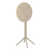 Furnlink Siesta Sky Folding BAR Table 60 Round - Taupe