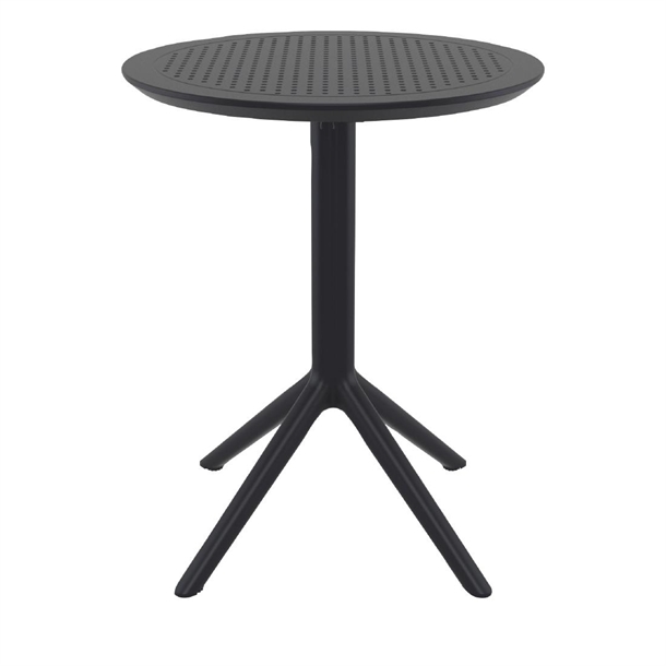 Furnlink Siesta Sky Folding Table 60 Round - Black
