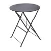Bolero Black Pavement Style Steel Table 595mm Bolero Black Pavement Style Steel Table 595mm