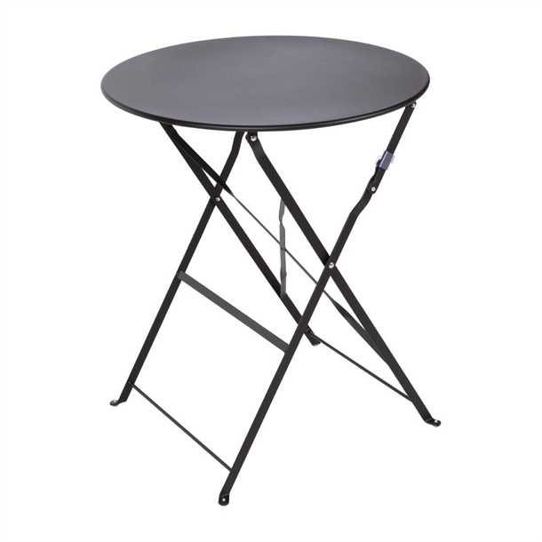Bolero Black Pavement Style Steel Table 595mm Bolero Black Pavement Style Steel Table 595mm