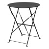 Bolero Black Pavement Style Steel Table 595mm Bolero Black Pavement Style Steel Table 595mm